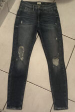 River Island Next To New Denim Wash extreme Ripped Skinny Jeans Molly UK 8 Look