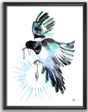 Personalised Flying Magpie