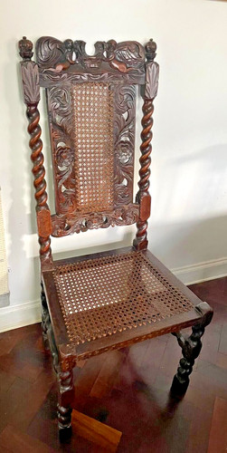Charles carved walnut and - charles, ii