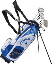 Callaway XJ Junior Level 3 Complete Set RH 7 Clubs 1 Stand Bag White Japan New