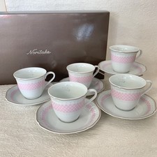 Noritake Daisy Bell Coffee Bowl and Plate Set Set Of 5 Used