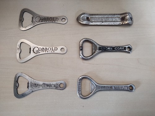 Vintage bottle openers job - openers, 6x
