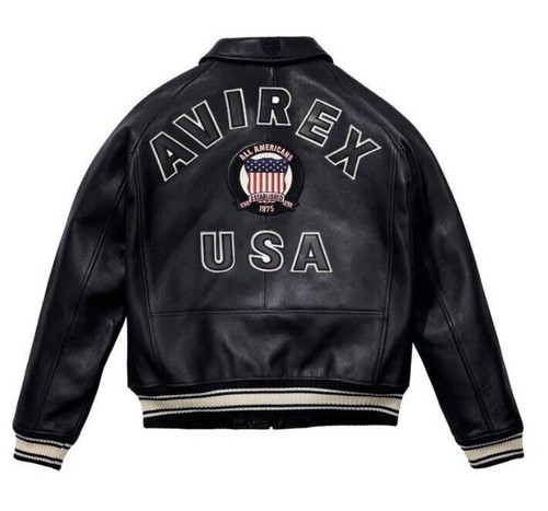 Avirex men black real - black,