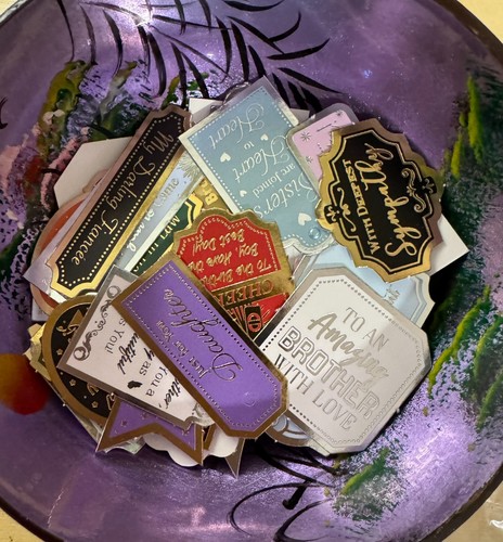 Hunkydory 100 foil sentiments - 100,