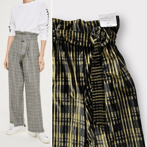 New topshop plaid - plaid, wide