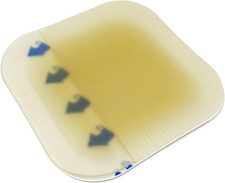 Pack of 10  Sterile Hydrocolloid Adhesive Wound Dressing 5Cm X 5Cm - Suitable fo