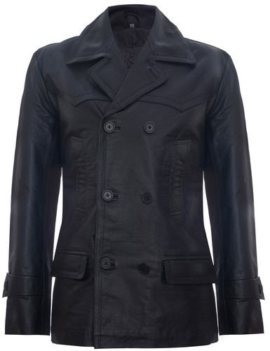 Mens black cow hide - hide, leather