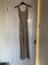 Prettylittlething Maternity Beige Jump Suit Size 8