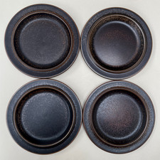 Set 4 x Arabia Finland RUSKA Salad 8" Bread Side Plates 1960's Ulla Procope VGC