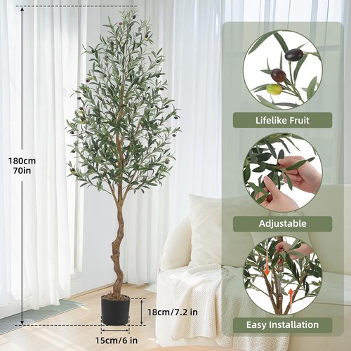 6ft artificial olive tree - artificial,