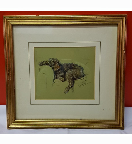 Vintage lucy dawson framed - dawson, dog
