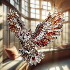 Brown Owl Suncatcher Window