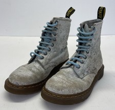 Doc Martens Air Wair Womens Size 5.5 “Light Blue” “Floral Pattern” 