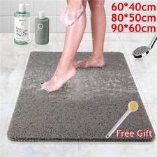 Quick Dry Loofah Shower Mat for Inside Shower Non-Slip Anti Mould PVC Bath Mat