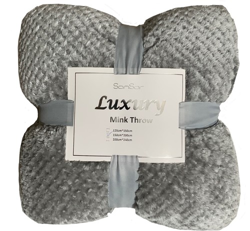 Waffle fleece throw - waffle,