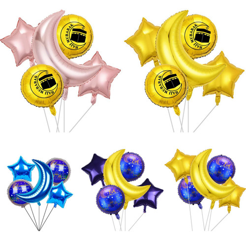 5pcs hajj mubarak ramadan - 5pcs,