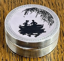 An interesting silver pill box