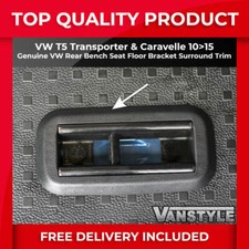 FITS VW T5 TRANSPORTER 10>15 GENUINE REAR BENCH SEAT FLOOR BRACKET SURROUND TRIM
