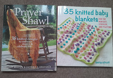 The Prayer Shawl [38 designs] & 35 Babys Blankets Knitting Pattern Books