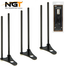3 x NGT Black Snag Bars Lightweight For Bite Alarms Carp Fishing Snag Ears 