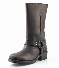 Mens Leather Pull On Western