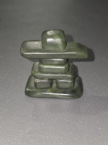 Jade inukshuk sculpture - jade,