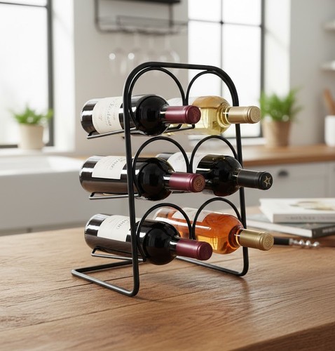 Wine rack bottle black - 6,