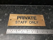 VINTAGE ANTIQUE BRASS PRIVATE