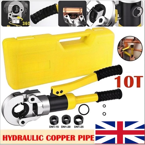 Hydraulic copper pipe crimper