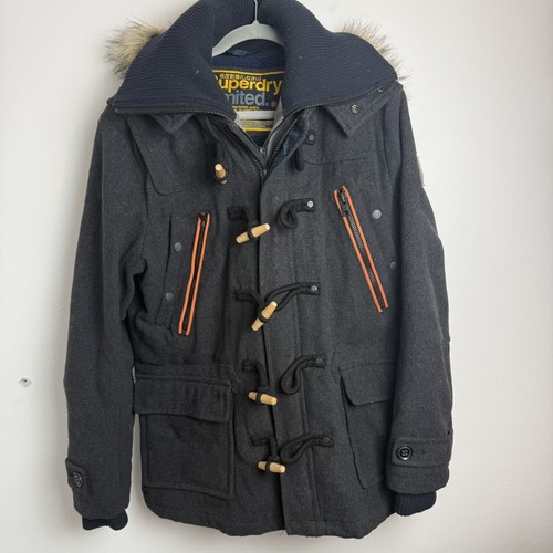 Superdry mens duffle coat - mens, xxl