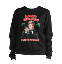 Christmas Celebration Sweater Jumper Leonardo DiCaprio New Year Xmas Funny Drink