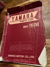 GENUINE YAMAHA PARTS LIST TY175C 1975