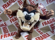 Very Rare Taz Tazmanian Devil Bendy Plush Warner Bros Vintage 1993 8" Soft toy