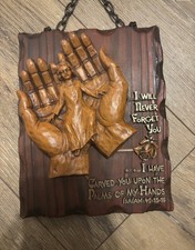 Praying Hands Hanging Sign Wall Decor