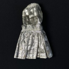 Silver party dress sleeveless