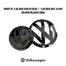VW Set Gloss Black Front Rear