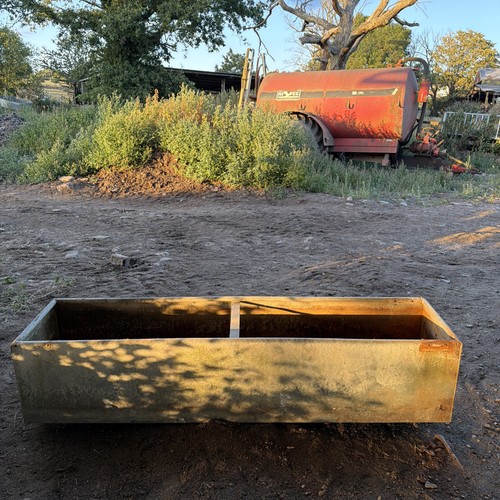 Galvanised water trough - galvanised, 6'
