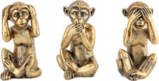 3 Wise Monkeys Statue for Home