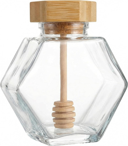 1pcs honey jar clear - honey,