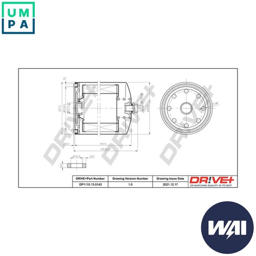 Fuel filter dp1110 - filter, for