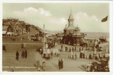 VINTAGE REAL PHOTO POSTCARD, DORSET, THE PIER APPROACH, BOURNEMOUTH
