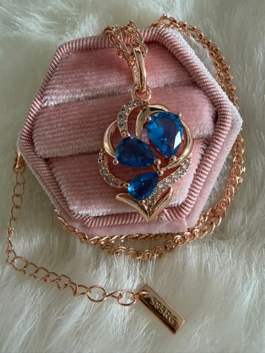 14ct rolled rose - rolled, blue