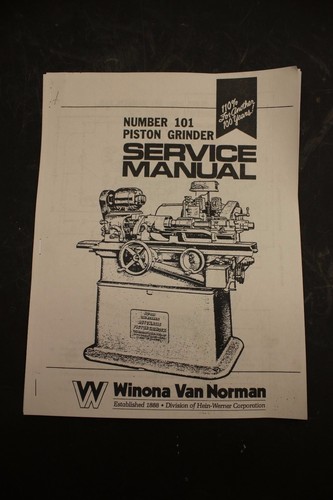 Van norman number 101 piston - van,