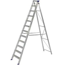 12 TREAD Werner ( YOUNGMAN) BUILDERS ALUMINIUM STEP LADDER PROFESSIONAL 7141218