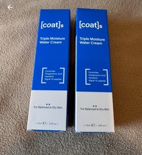 2x Coats Triple Moisture Water Cream Lightweight, Oil-Free Face Moisturizer 75ml