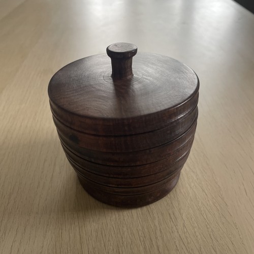 Vintage hand turned - turned, pot