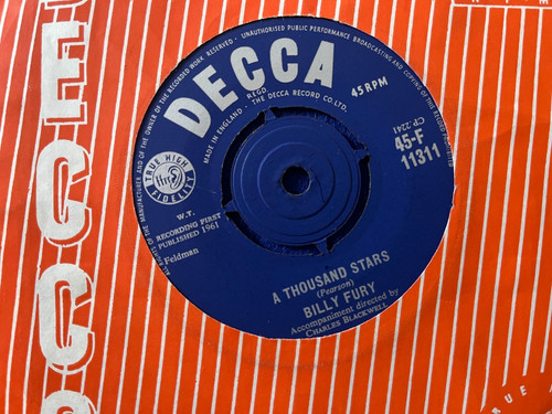 Billy fury thousand stars - a,