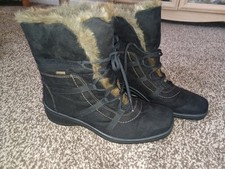 Ladies Ara Gortex Suede Boots Size 4