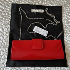 Faith Beautiful Leather Clutch Bag Red New