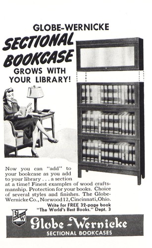 1945 globe wernicke bookcase - 1945,